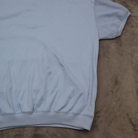 Envoy Shirt Mens XL Blue Plain Chest Button Short Sleeve Casual Collared Top - Picture 16 of 16